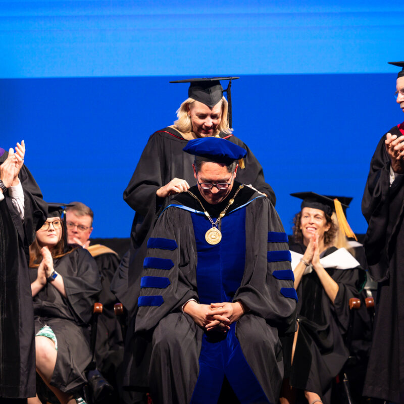 President Hernandez receives his Inauguration medal